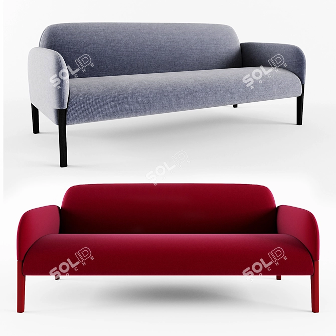 Join Low Sofa: Elegant and Versatile 3D model image 1