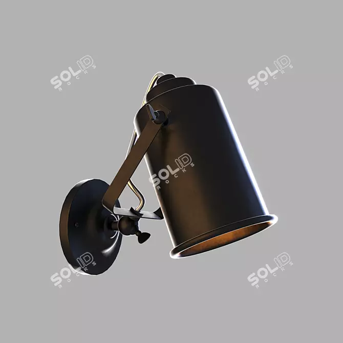 Industrial Loft Searchlight Bra 3D model image 1