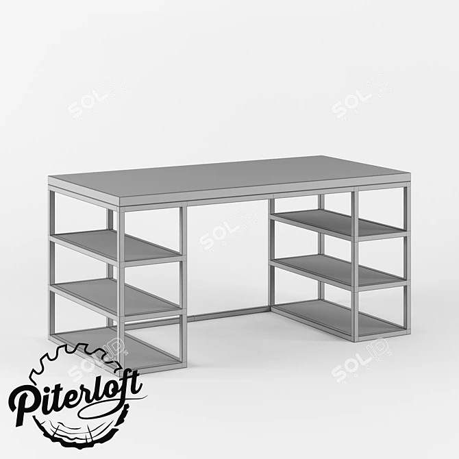 Portable Loft Table 3D model image 2