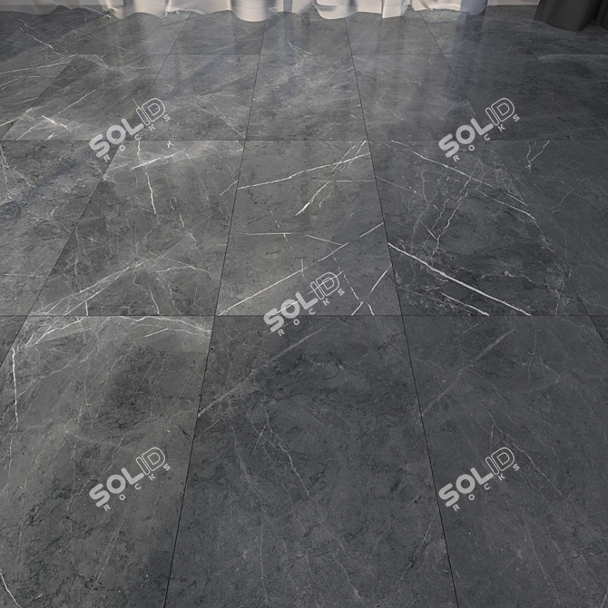 HD Marble Floor Tiles 3D model image 1