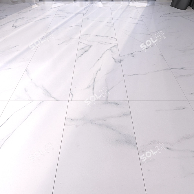 Luxury Marble Floor Tiles 3D model image 1