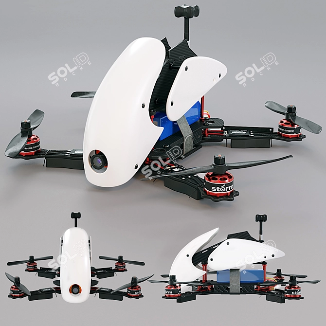 Storm SRD280 V5 Racing Drone 3D model image 1