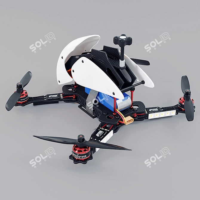 Storm SRD280 V5 Racing Drone 3D model image 2