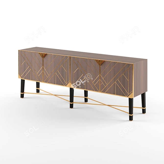 Elegant SIRMIONE Sideboard 3D model image 2