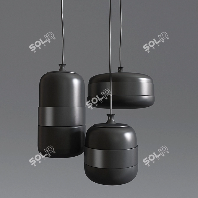 Vistosi Futura SP Pendant - Elegant Lighting Solution 3D model image 2