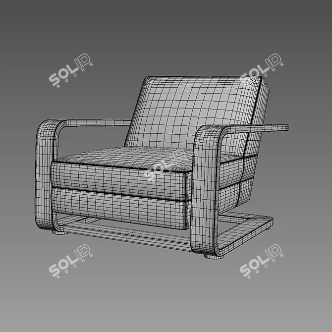 Restoration Hardware LAURENT Armchair 3D model image 3