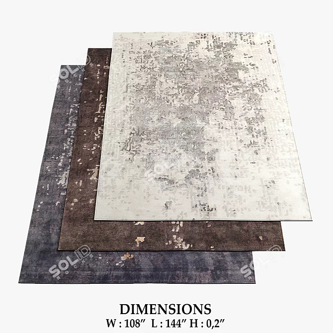 Title: West Rugs: Italian Elegance for Your Home 3D model image 1