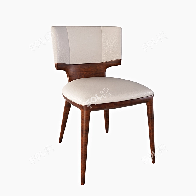Enne Violet Accent Chair 3D model image 1
