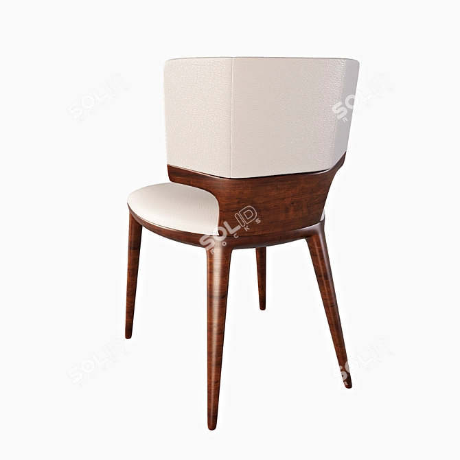 Enne Violet Accent Chair 3D model image 2