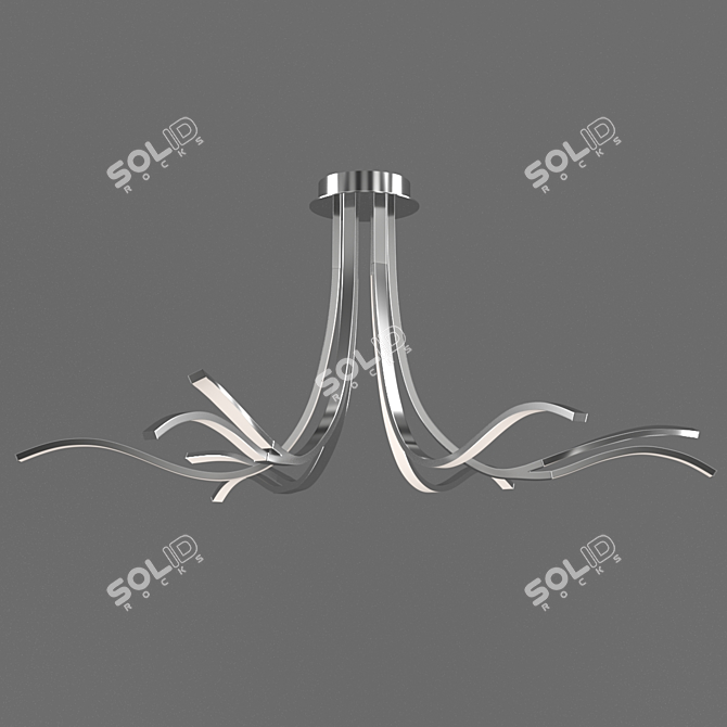 CORINTO Chandelier: OM Mantra Elegance 3D model image 1