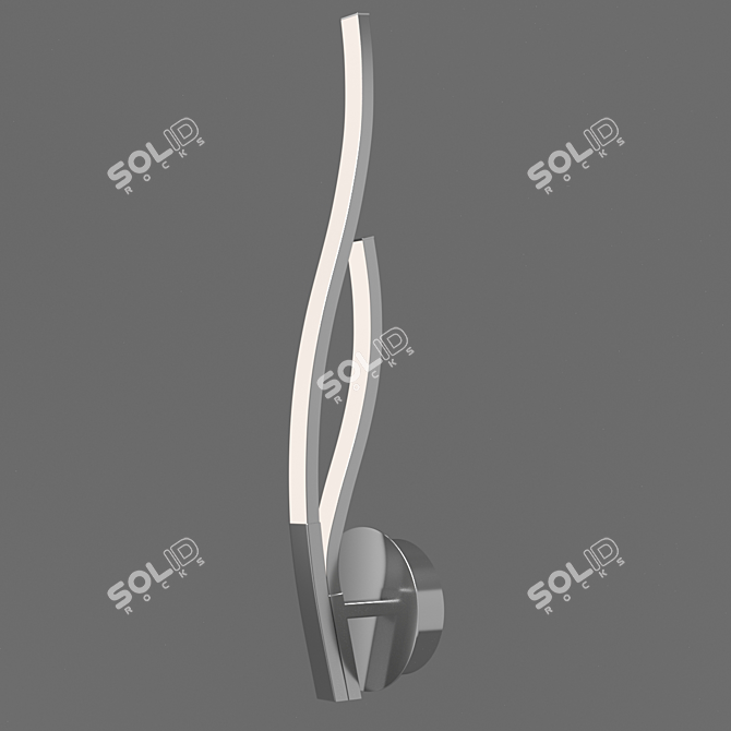 Elegant CORINTO Sconce: OM Mantra 3D model image 1