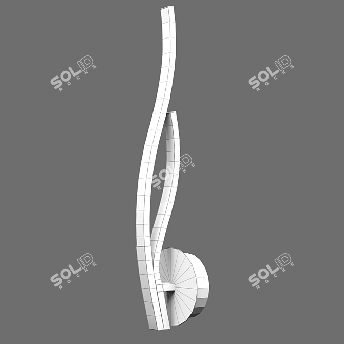 Elegant CORINTO Sconce: OM Mantra 3D model image 2