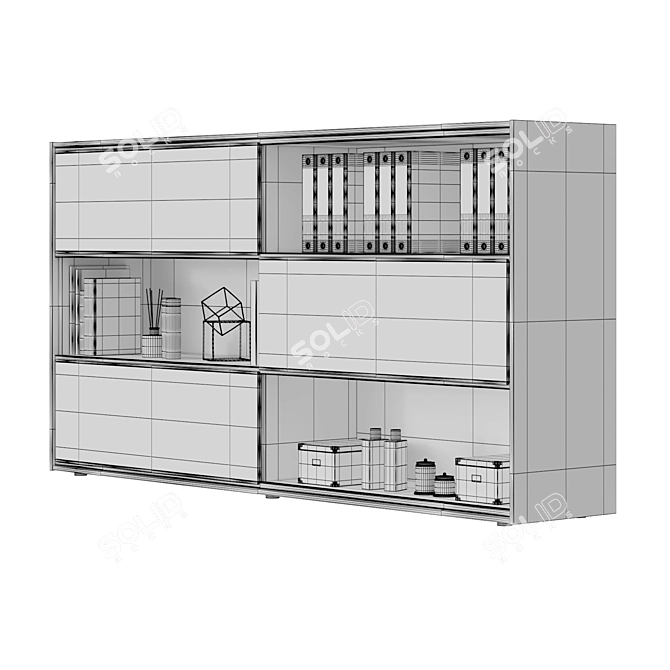 Stylish LAS ELITE Cabinets 3D model image 3