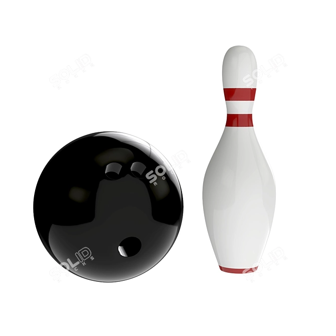 Strike Masters Bowling Set 3D model image 1