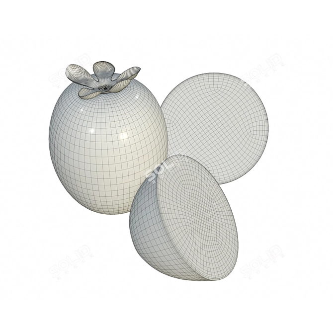 Exotic Feijoa Fruit, Freshly Halved 3D model image 2