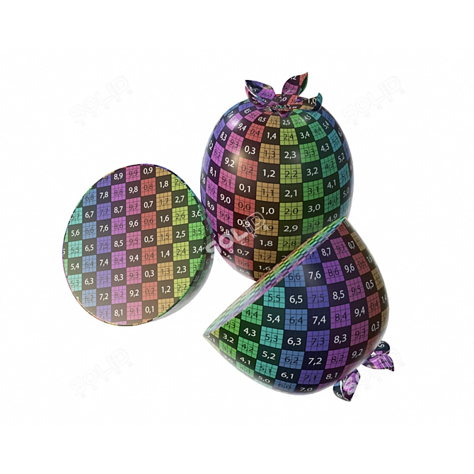 Exotic Feijoa Fruit, Freshly Halved 3D model image 3