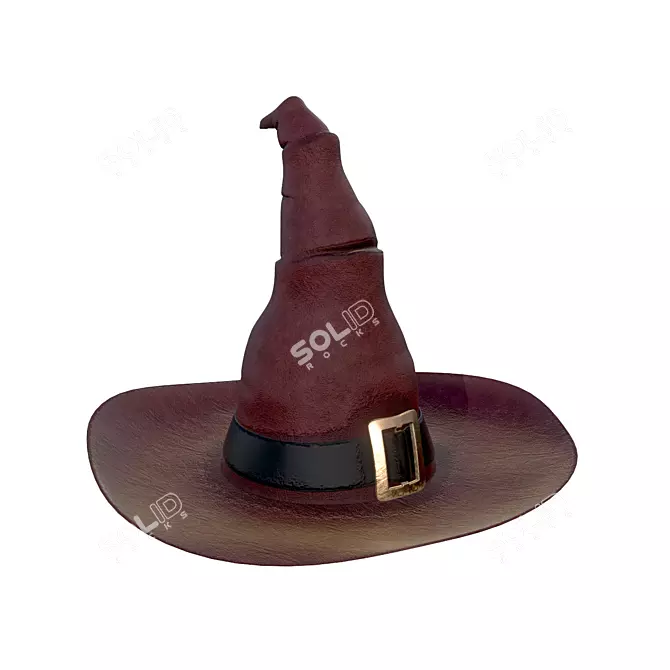 Mystic Witch Hat: Hauntingly Exquisite! 3D model image 1