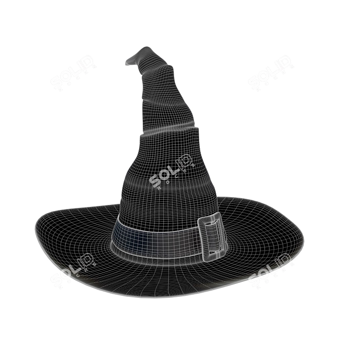Mystic Witch Hat: Hauntingly Exquisite! 3D model image 3