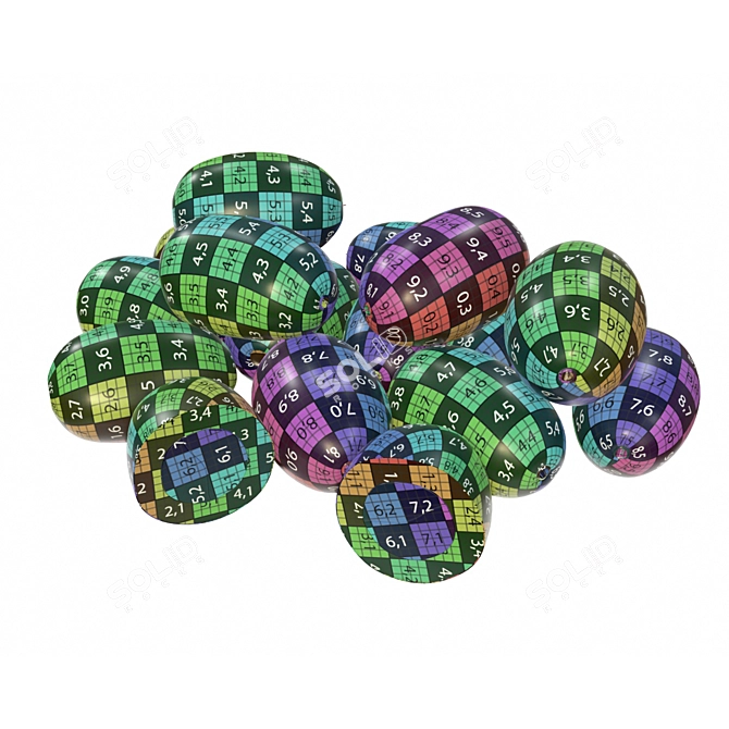 Premium Jambolan Plum Slices: Whole & Half 3D model image 3
