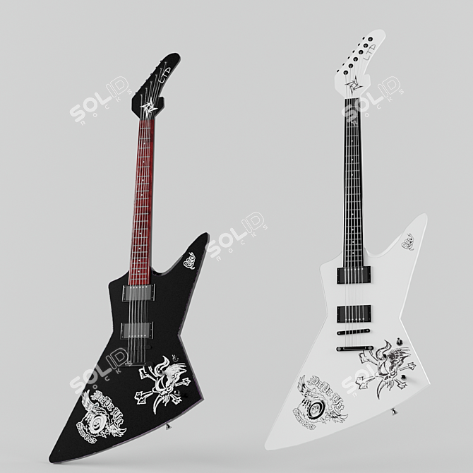ESP MX250 Guitar: Classic Style and Unmatched Quality 3D model image 1