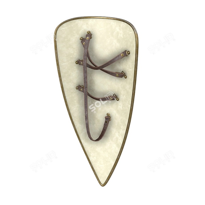 High-Quality Norman Long Shield 3D model image 2