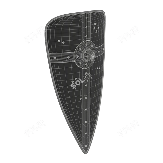 High-Quality Norman Long Shield 3D model image 3