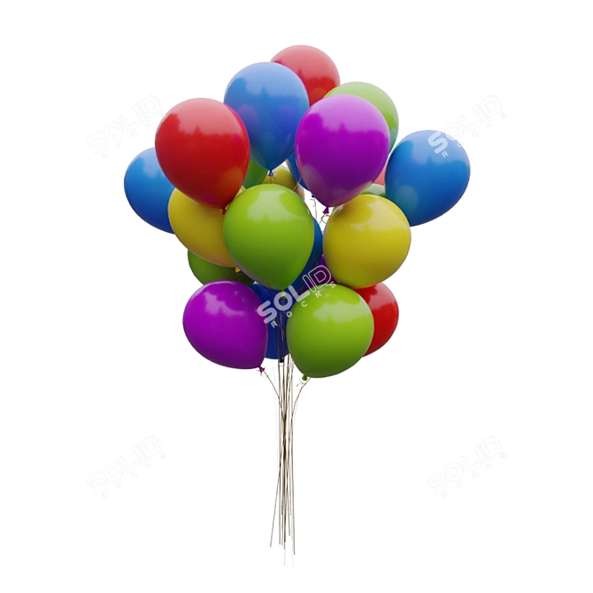 4k PBR Balloon Textures 3D model image 1