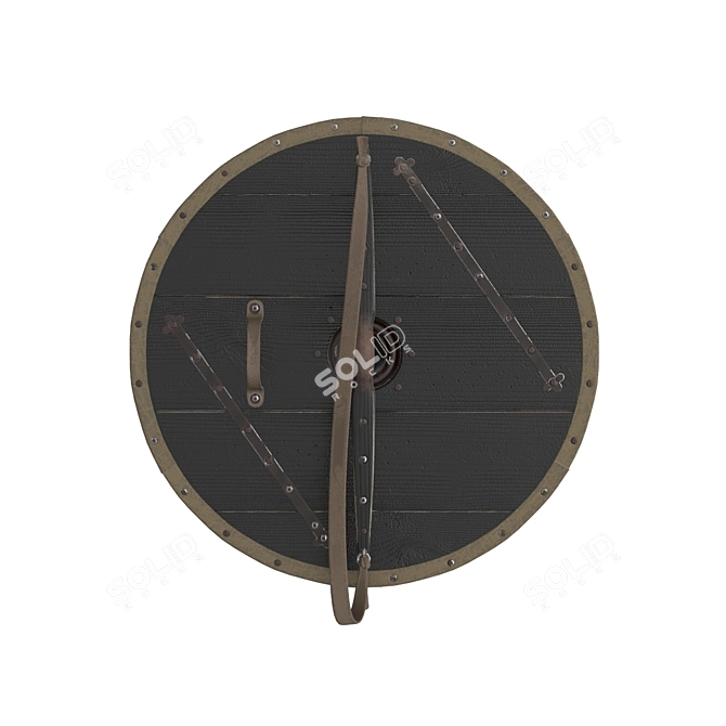 Viking Shield 2: Authentic Design 3D model image 2