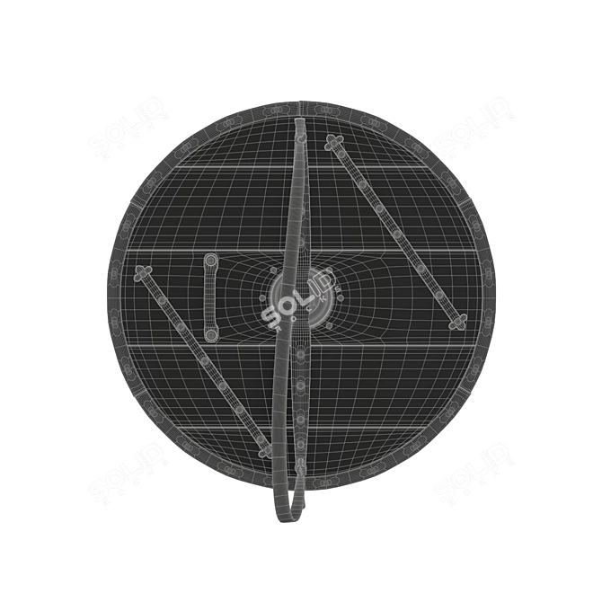 Viking Shield 2: Authentic Design 3D model image 3