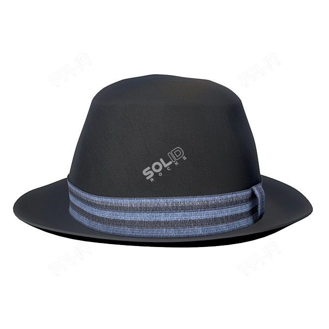 Stylish Retro Hat: Vintage Elegance 3D model image 1