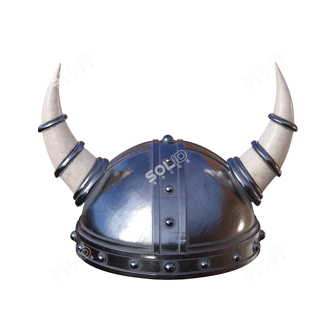 Elite Warrior Helmet: PBR 4k Texture 3D model image 1
