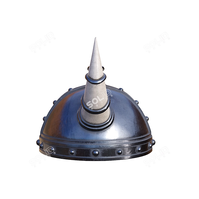 Elite Warrior Helmet: PBR 4k Texture 3D model image 2