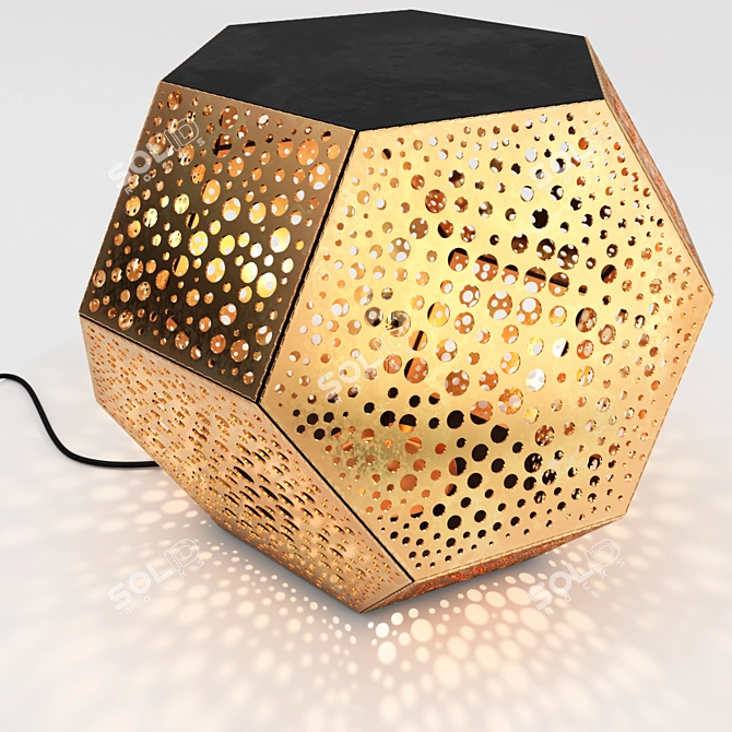 Geometric Glow Table Lamp 3D model image 2
