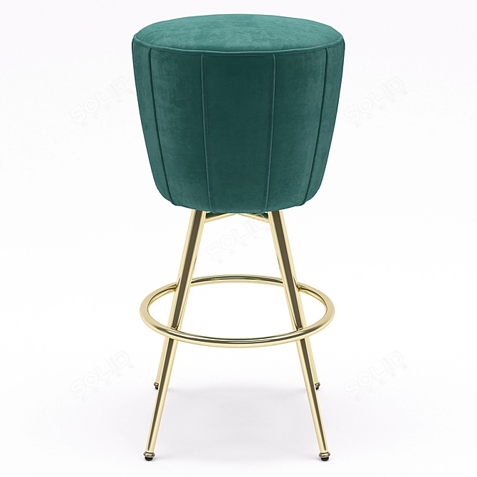 Elegant Eichholtz Bar Stool 3D model image 2