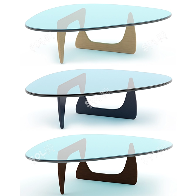 Vitra Coffee Table: Sleek, Modern Design 3D model image 1