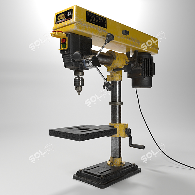 Corvette48: Powerful 5-Speed Drilling Machine 3D model image 1