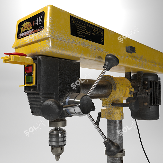 Corvette48: Powerful 5-Speed Drilling Machine 3D model image 2