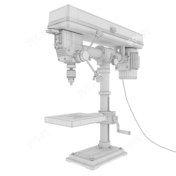 Corvette48: Powerful 5-Speed Drilling Machine 3D model image 3