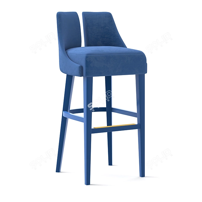 Elegant Polaire Barstool: Contemporary Design 3D model image 1