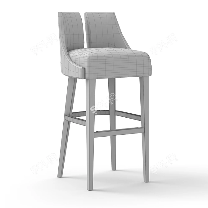 Elegant Polaire Barstool: Contemporary Design 3D model image 3