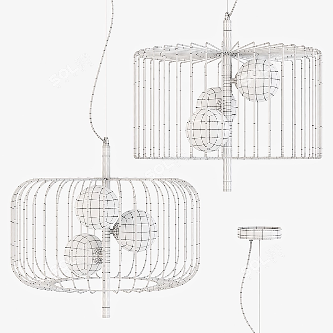 Italux Daren: Elegant Pendant Lamp 3D model image 3