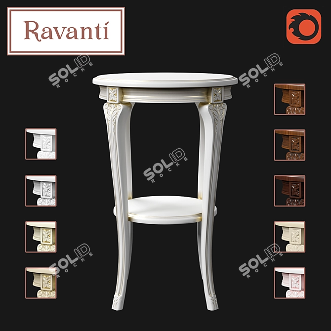 Ravanti Floral Stand №18 - Elegant Flower Holder 3D model image 1