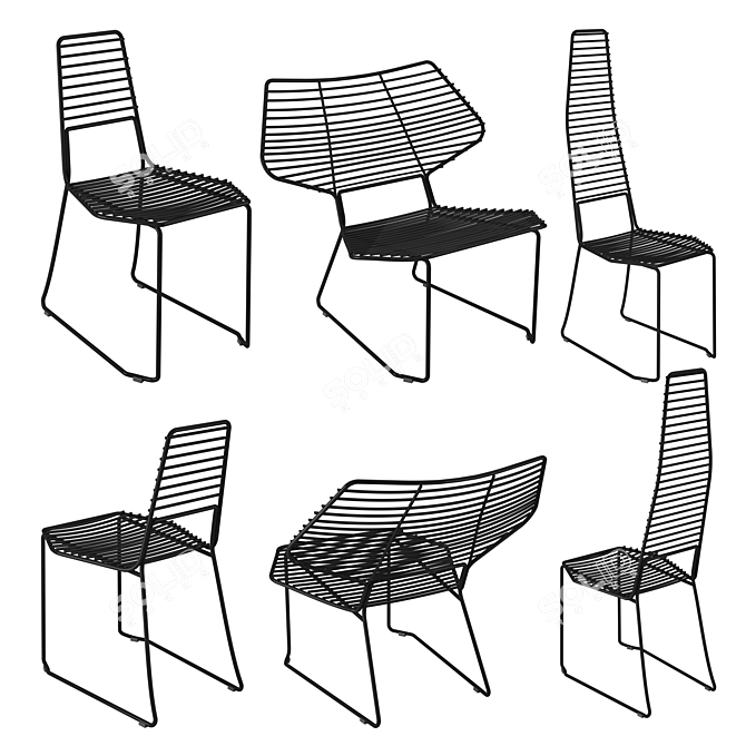 Cosmically Designed Casamania ALIENO Set 3D model image 1