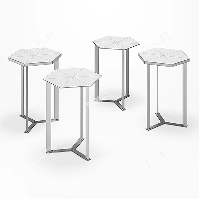  Marelli Hexagonal Clip - High-Quality Table Top 3D model image 2