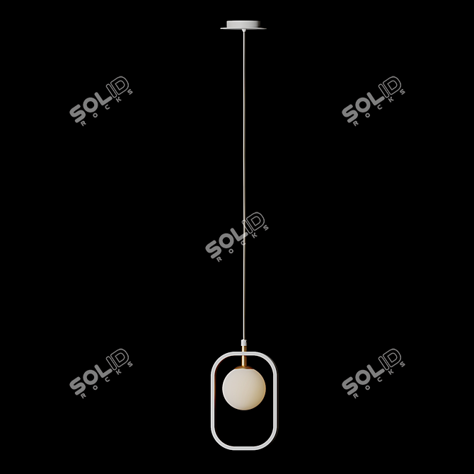 Avola Pendant Light: Sleek and Modern 3D model image 2