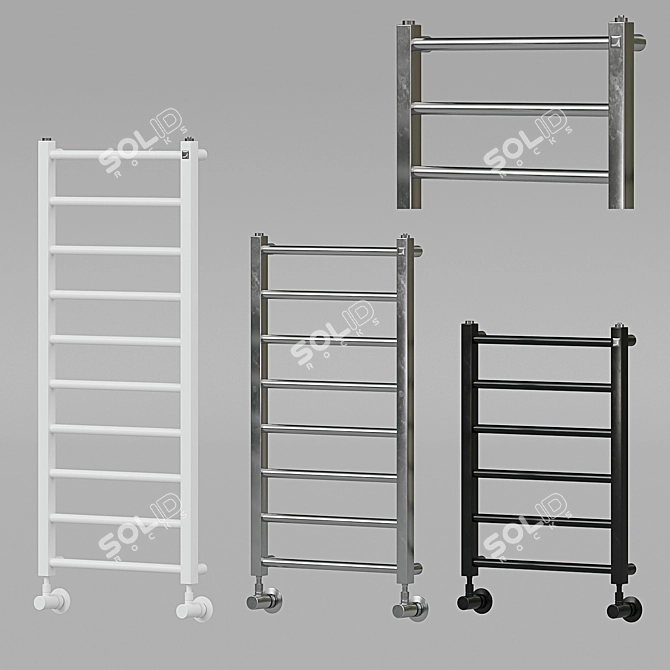 Zehnder Stalox Towel Rack - Stylish and Functional 3D model image 1