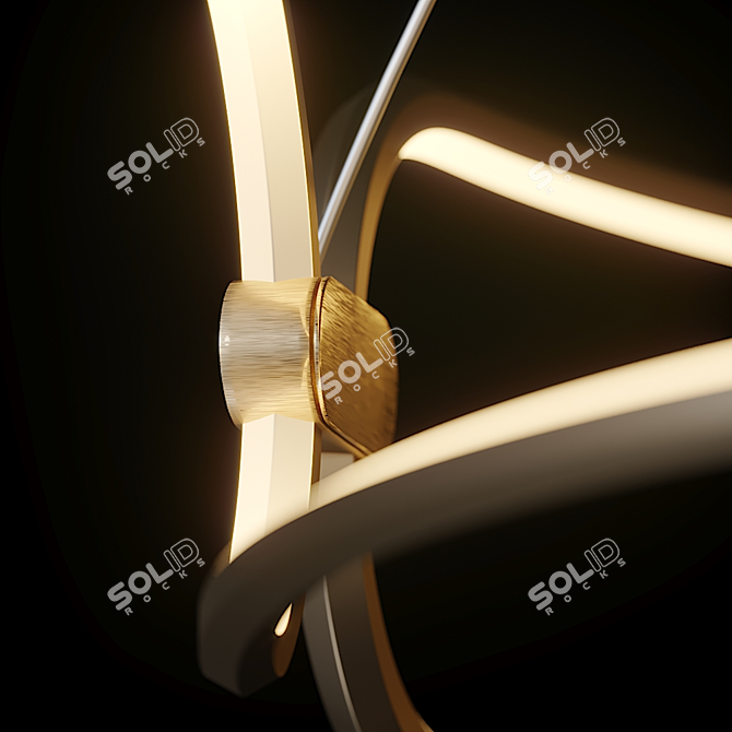 Sleek Chain Pendant Light - Maytoni Modern 3D model image 3
