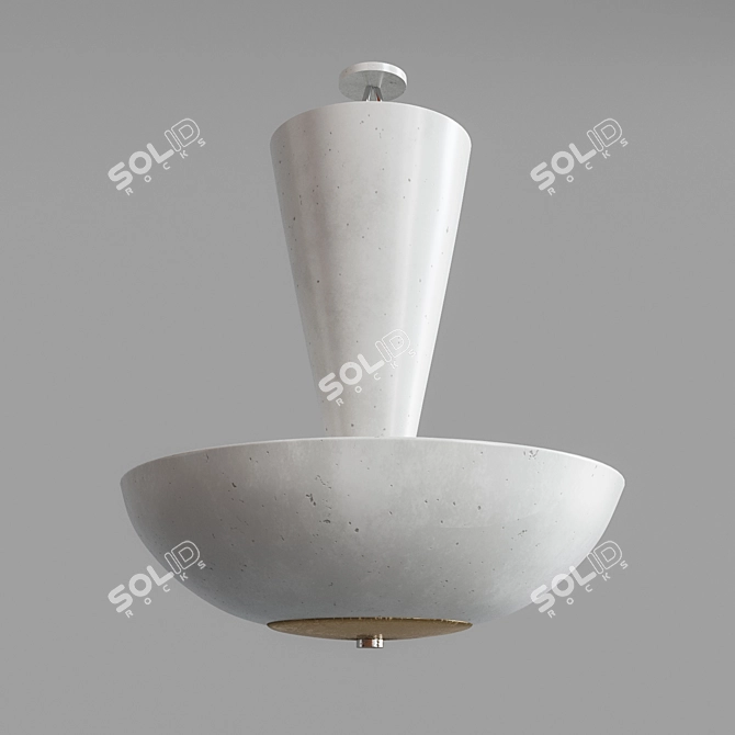 Vintage Gino Sarfatti 3003 Ceiling Lamp 3D model image 1