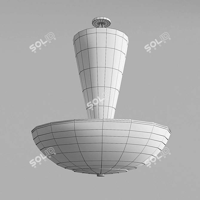 Vintage Gino Sarfatti 3003 Ceiling Lamp 3D model image 3