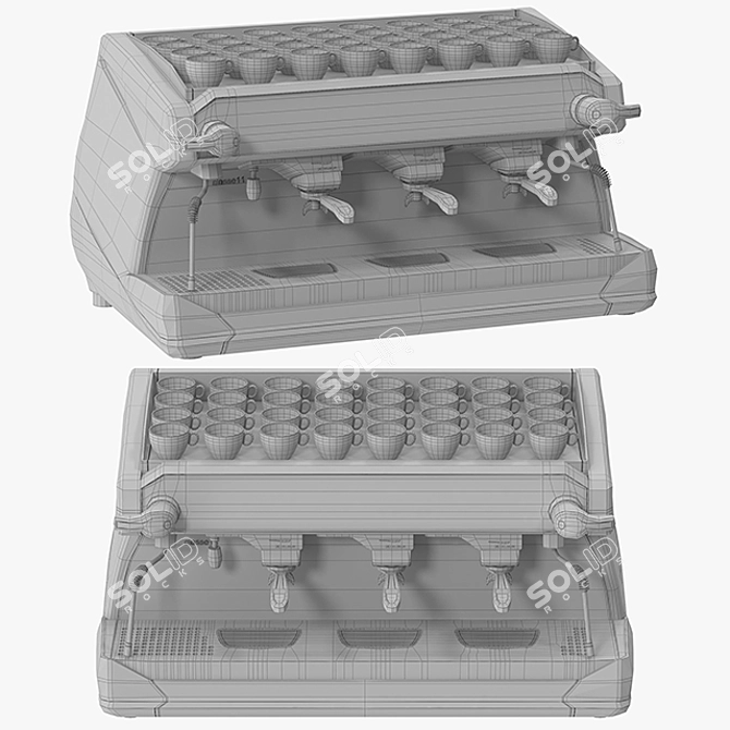 Rancilio Classe 11 Xcelsius 3D Coffee Machine 3D model image 3